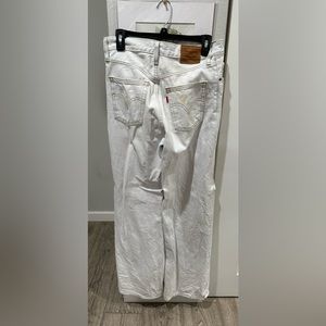 Levi Strauss Jeans Size 26 Ribcage WideLeg (stains on right back pocket and leg)